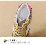 Fashion White Sneakers Women's High Platform Casual Shoes Height Increasing Leather Shoes 10 CM Thick Sole Trainers Tennis Sports