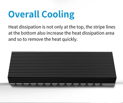 JONSBO M.2 2280 Solid State Hard Disk Aluminum Heatsink with Thermal Pad for m2 Desktop PC Thermal Gasket PC Accessories