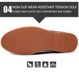 2024 Spring Suede Leather Men's Oxford Casual Shoes Classic Sneakers Comfortable Footwear Dress Shoes Large Size Flats