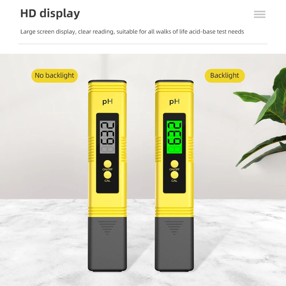 Medidor de TDS 0-9990 ppm Medidor de pH digital 0,01 pH Medidor de agua de alta precisión con bolígrafo Medidor de TDS y pH 0-14 pH Medidor de PPM LCD Filtro de acuario