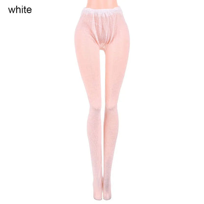 Mini Elastic Leggings Doll Silk Stockings Dolls Pantyhose Colorful Pantyhose Bottoms Socks Miniature Clothes Suits 1/6