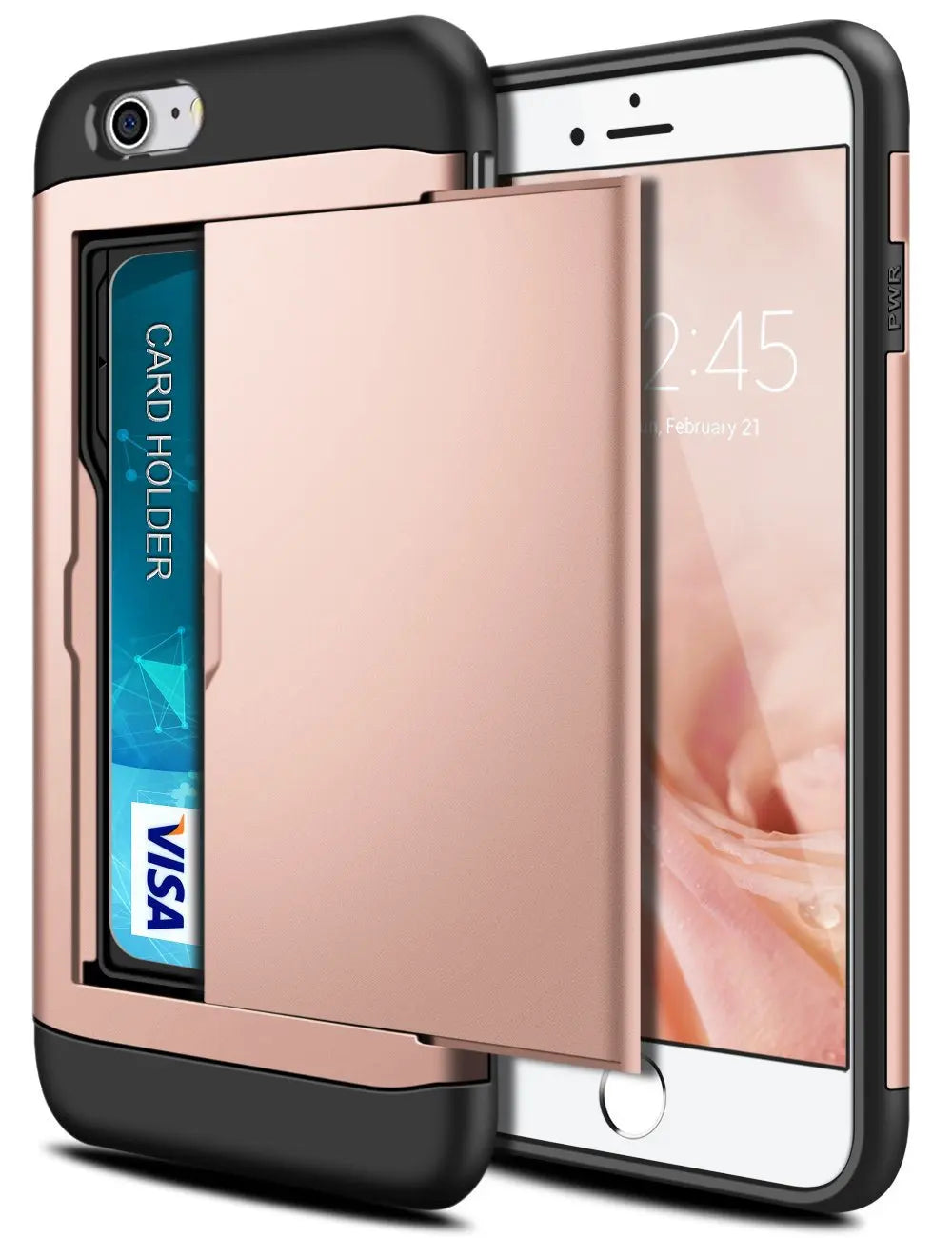 Funda para iPhone SE 2022 2020 con puerta corredera, bolsillo oculto, ranuras para tarjetas, antiarañazos, para iPhone SE3 SE2 SE
