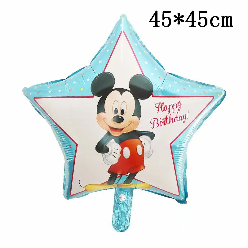 Globos gigantes de Mickey y Minnie Mouse, dibujos animados de Disney, globos de aluminio, baby shower, decoraciones para fiestas de cumpleaños, juguetes clásicos para niños, regalo de globo aerostático 