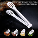Stainless Steel Food Tongs Kitchen Utensils Buffet Cooking Tool Anti Heat Bread Clip Pastry Clamp for Desserts Salads Barbecue