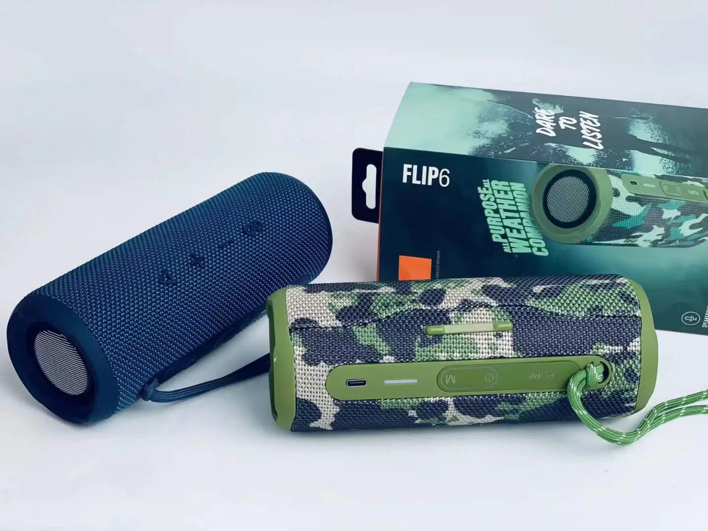 EONKO FLIP6 Portable Stereo Wireless Bluetooth Speaker with TF USB FM AUX Handsfree TWS Power Bank Type C Charging