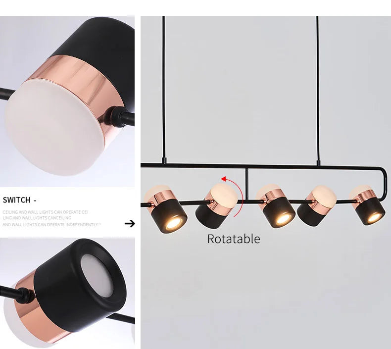 Nordic style designer lamp Dining table light art creative bar counter Kitchen bedroom bedside LED modern chandelier home decor