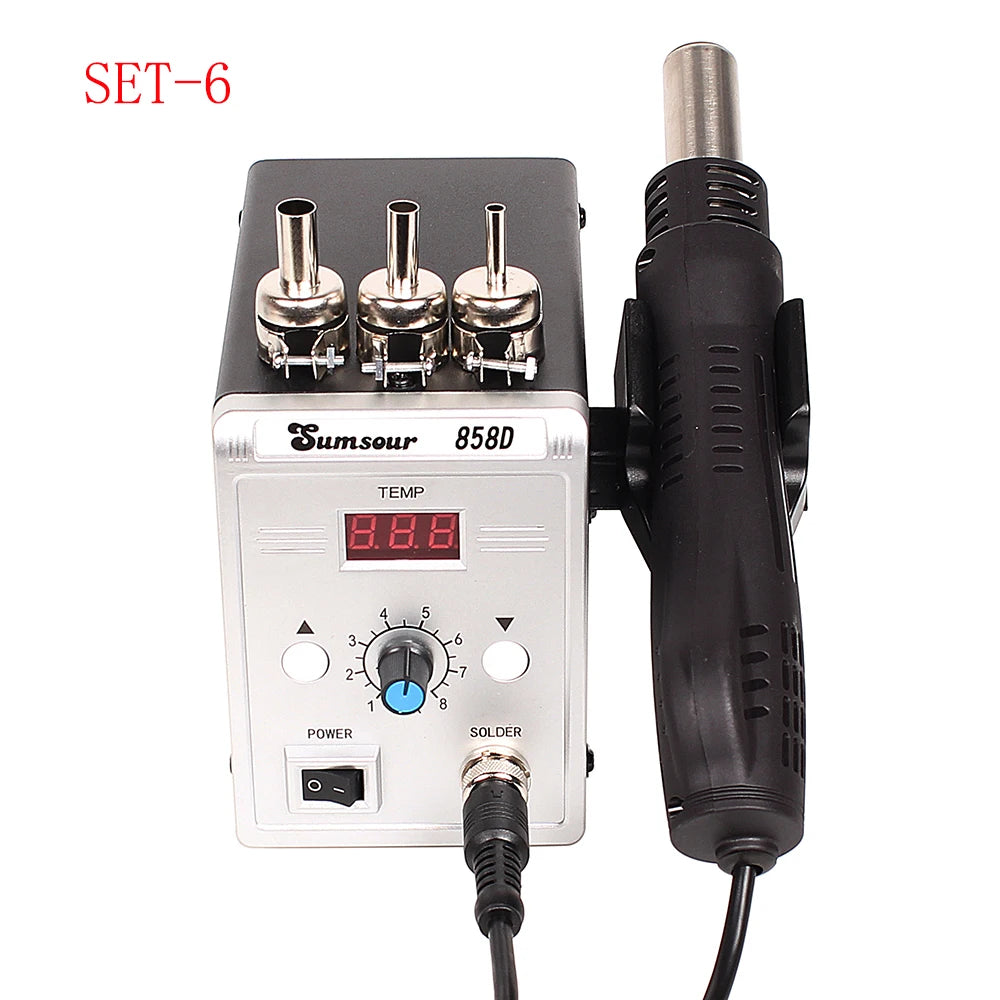 Hot Air Gun 858D 700W BGA Rework Solder Station 220V/110V For SMD SMT Heat Soldering Station Welding Repair Tools