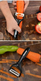 Herramientas de Juego de cuchillos de cocina de acero inoxidable, cuchillo de cocina forjado, tijeras, pelador de cerámica, rebanador de Chef, cuchillo de pelar Nakiri, estuche de regalo