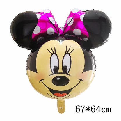 Globos gigantes de Mickey y Minnie Mouse, dibujos animados de Disney, globos de aluminio, baby shower, decoraciones para fiestas de cumpleaños, juguetes clásicos para niños, regalo de globo aerostático 