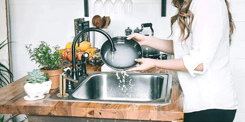 Kit de extensión para dispensador de jabón líquido Samodra de latón, para cocina, baño, metal, dorado.