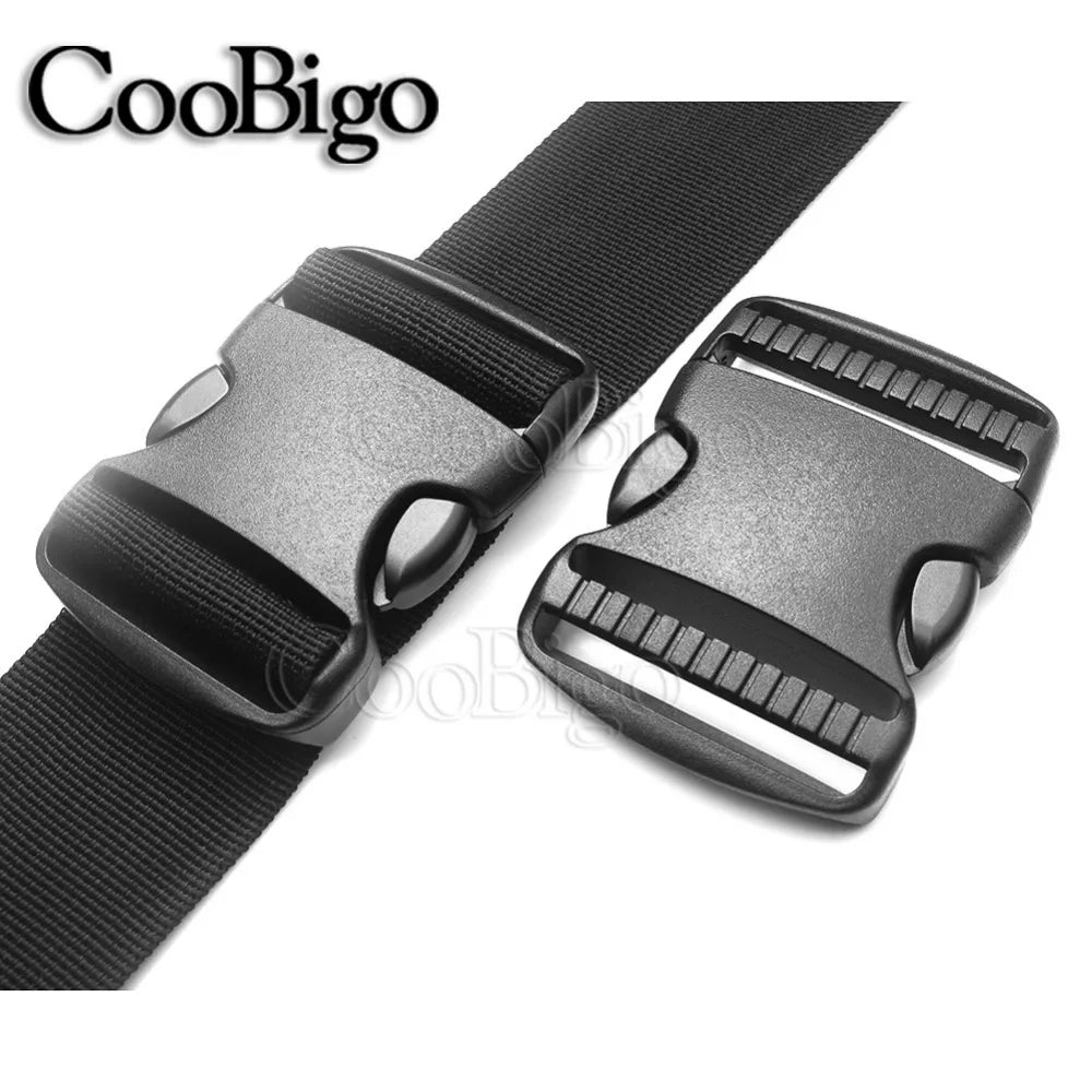20mm 25mm 32mm 38mm 50mm Plastic Hardware Dual Adjustable Side Release Buckles Backpack Belt Bag Parts Strap Webbing