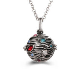 Mexico Music Ball Hollow Zircon Pendant Vintage Perfume Locket Necklace Aromatherapy Diffuser Sweater Chain For Women Jewelry