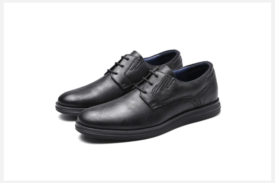 BHKH Male Sneakers Autumn/Winter traf Leather Men Casual Shoes Business Work Office Lace-up Dress shoes For Men Size47