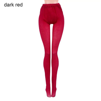 Mini Elastic Leggings Doll Silk Stockings Dolls Pantyhose Colorful Pantyhose Bottoms Socks Miniature Clothes Suits 1/6