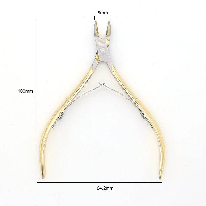 Nail Manicure Scissors Cuticle Cutter Nails Cuticle Nippers Dead Skin Remover Pedicure Stainless Steel Cutters Tools