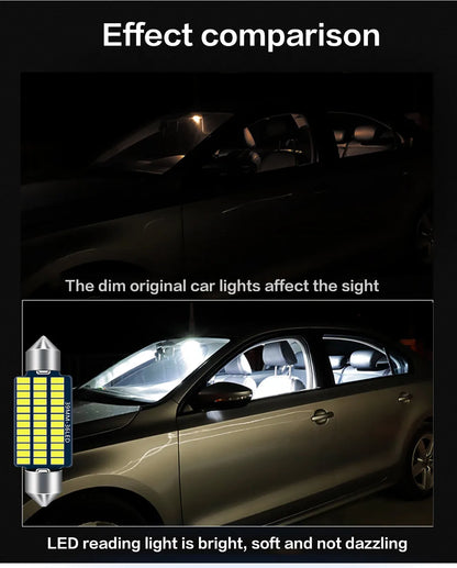 1pcs Festoon 31mm 36mm 39mm 42mm Car interior lights ceiling light License Plate Lamp Internal reading light Map light Dome lamp