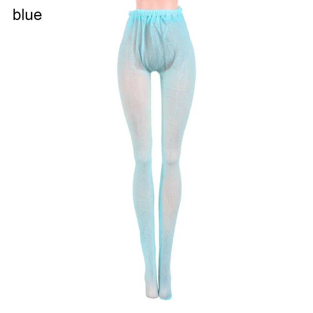 Mini Elastic Leggings Doll Silk Stockings Dolls Pantyhose Colorful Pantyhose Bottoms Socks Miniature Clothes Suits 1/6