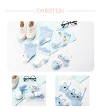 5 Pairs/Lot Kids Soft Cotton Socks Boy Girl Baby Infant Fashion Stripe Warm For Autumn Winter 0-8 Years Children Cartoon Sock