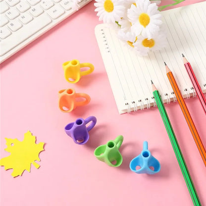 3-100PCS Three Finger Writing Corrector Pencil Holder Children Kid Learning Holding Device Correcting Pen Holder School Supplies