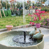 Mini Solar Water Fountain Pool Pond Waterfall Fountain Garden Decoration Outdoor Bird Bath Solar Powered Fountain Floating Water