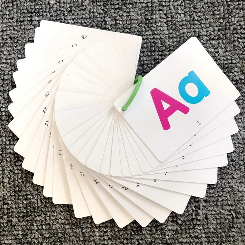 Flashcards com Primeiras Palavras para Crianças, Alfabetos, Cartões de Animais ABC, 1 Caneta, Aprendizagem Precoce, Brinquedos Educativos, Presentes para Crianças, 27