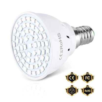 80leds 220v led crescer lâmpada espectro completo led planta crescimento lâmpada iluminação interior crescer luzes plantas e27 sistema hidropônico crescer caixa