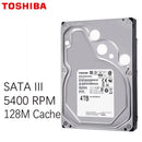 Disco duro para videovigilancia TOSHIBA de 4 TB, DVR, NVR, monitor CCTV, HDD HD interno SATA III, 6 Gb/s, 5400 RPM, 128 MB, 3,5"