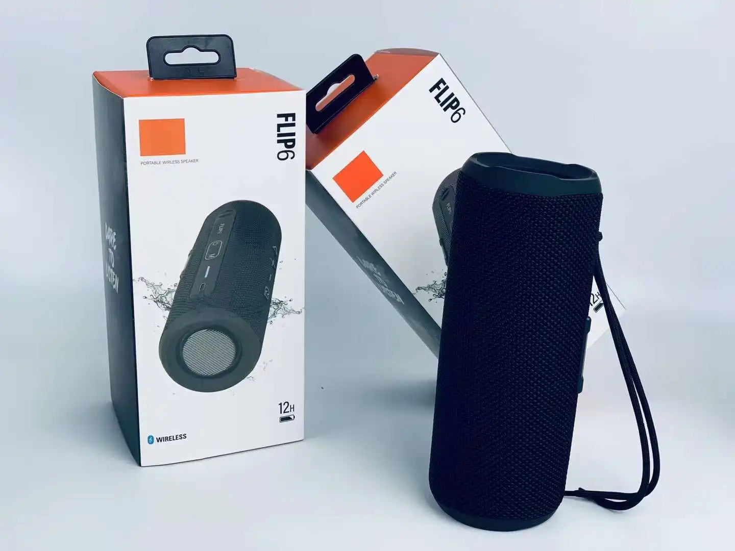 EONKO FLIP6 Portable Stereo Wireless Bluetooth Speaker with TF USB FM AUX Handsfree TWS Power Bank Type C Charging