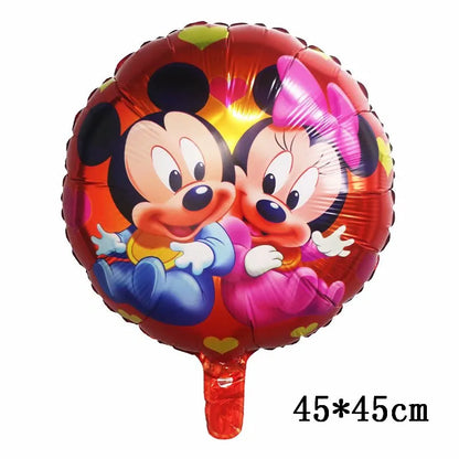 Globos gigantes de Mickey y Minnie Mouse, dibujos animados de Disney, globos de aluminio, baby shower, decoraciones para fiestas de cumpleaños, juguetes clásicos para niños, regalo de globo aerostático 