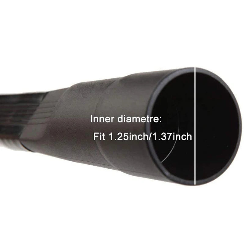 Boquilla de aspiradora universal con cabezal de cepillo de succión para aspiradoras de 32 mm, 35 mm, 1 1/4 pulg. y 1 3/8 pulg., accesorio para rincones de cama y sofá.