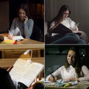 Rechargeable Book Reading Light Lamp, LED Book Light for Reading in Bed - Eye Caring Adjustable Brightness 3 Color Temperatures