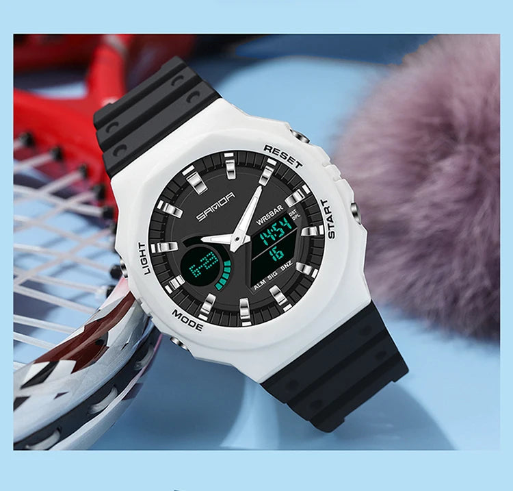 SANDA Outdoor Sports Watches Men Ms LED Digital Watches Military Waterproof Date Electronic Watch Boy Girl Relogio Masculino