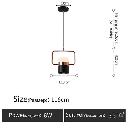 Nordic style designer lamp Dining table light art creative bar counter Kitchen bedroom bedside LED modern chandelier home decor