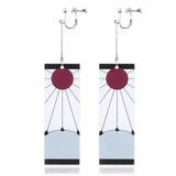 Brincos de gota anime acrílico demon slayer kimetsu no yaiba lâmina de fantasma brincos para mulheres homens tanjiro brincos