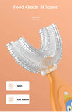 Children's 360 Degree Infant U-shaped Toothbrush Baby Health Teethers Soft Silicone Baby Brush Kids Teeth Oral Care Cleaning