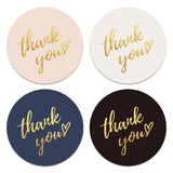 50-500pcs 1inch Blue Thank You Stickers For Envelope Sealing Labels Stationery Supplies Handmade Wedding Gift Decoration Sticker