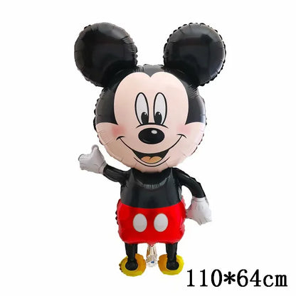 Globos gigantes de Mickey y Minnie Mouse, dibujos animados de Disney, globos de aluminio, baby shower, decoraciones para fiestas de cumpleaños, juguetes clásicos para niños, regalo de globo aerostático 