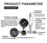 DIY Aquarium CO2 Regulator Magnetic Solenoid Kit Check Valve Fish Tank Accessories CO2 Control System Reactor Generator Set