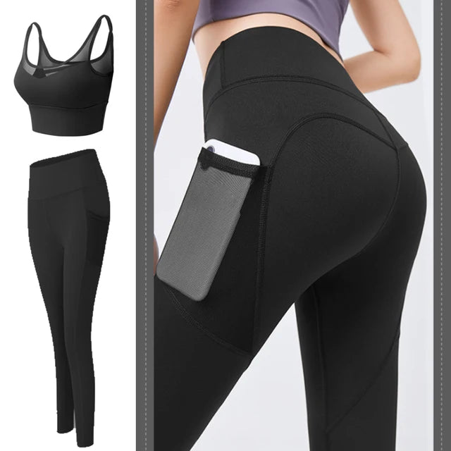 Leggings deportivos sin costuras para mujer, leggings de gimnasio para mujer, pantalones de yoga de cintura alta 
