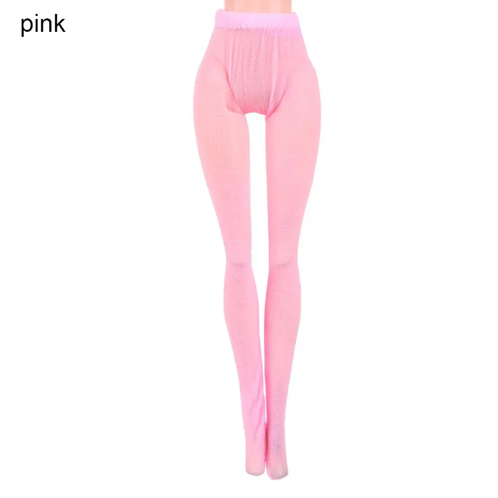 Mini Elastic Leggings Doll Silk Stockings Dolls Pantyhose Colorful Pantyhose Bottoms Socks Miniature Clothes Suits 1/6