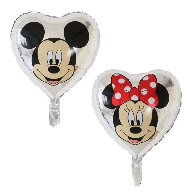 Globos gigantes de Mickey y Minnie Mouse, dibujos animados de Disney, globos de aluminio, baby shower, decoraciones para fiestas de cumpleaños, juguetes clásicos para niños, regalo de globo aerostático 
