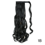 32inches Synthetic Ponytail Hair Extension Clip in Fake Wig Hairpiece Blonde Wrap Around Pigtail Long Smooth Overhead Pony Tail