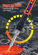 100W Digital Electric Soldering Iron Kit Set Temperature Adjustable 928D Welding Tool Ceramic Heater Soldering Tips Rework