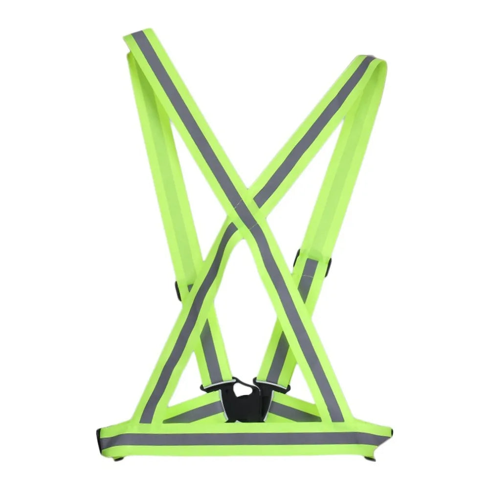 Highlight Reflective Straps Night Running Riding Clothing Vest Adjustable Safety Vest Elastic Band For Adults and Children