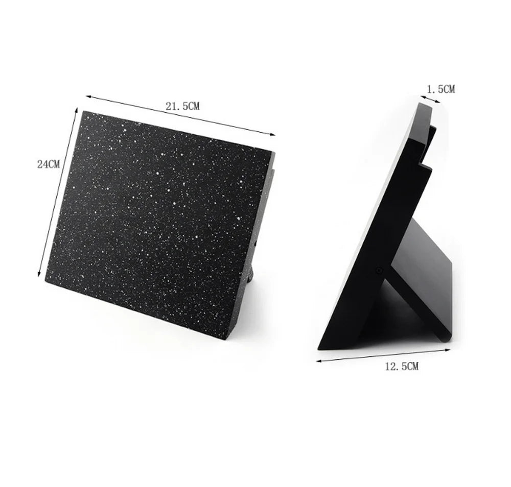 1PCS MDF+Magnetic Knife Holder Stand Nice Knife Block Knife Bar Household Kitchen Knives Accessories Black/Snowflake Color Style