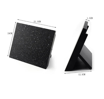 1PCS MDF+Magnetic Knife Holder Stand Nice Knife Block Knife Bar Household Kitchen Knives Accessories Black/Snowflake Color Style