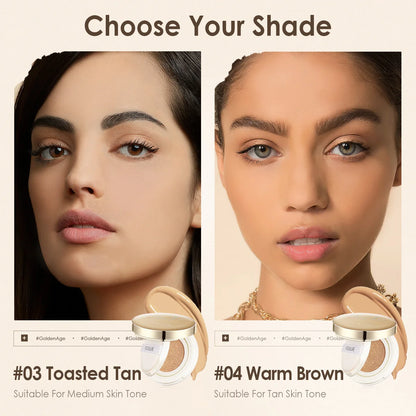 FOCALLURE Air Cushion Poreless BB Cream Resistente al agua Corrector facial iluminador de larga duración Base mate Cosméticos con borla