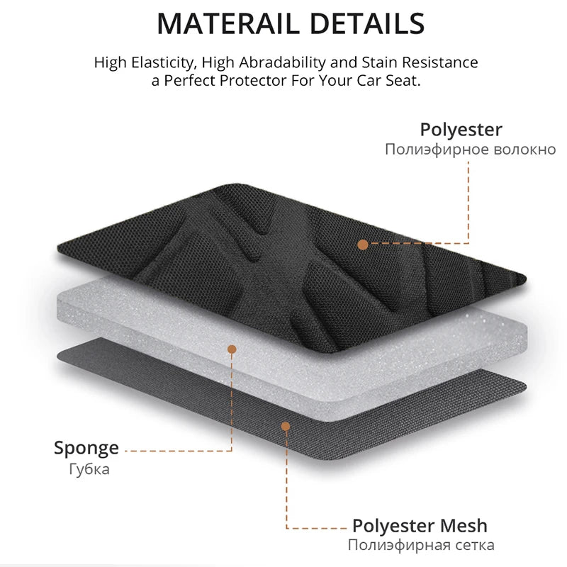 2+1Car Seat Covers Universal For Most Car Seat Protector Cover 1/2pcs Car seat covers  Auto Interior Accessories