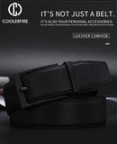 Men Belt Business Dress Belts for Men  Genuine Leather Belt Reversible Buckle Brown and Black Fashion Work Casual HQ111