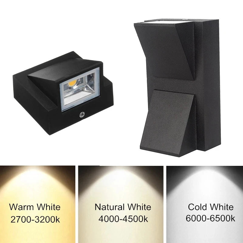 Single Head LED Wall Lamp Waterproof IP65 Garden Corridor Lamp Outdoor Indoor Sconce Light AC85-265V